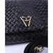 Ghibli Woven Leather Flap Over Handbag