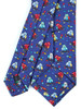 Zaza Italian Handmade Owl Pattern Silk Tie