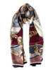 Don Mimi Berenike Print 100% Silk Satin Scarf