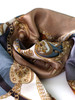 Don Mimi Berenike Print 100% Silk Satin Scarf