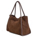 Parise 09 Nubuck Suede Leather Tubular Large Hobo Bag