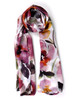 Don Mimi Foral Garden Print 100% Silk Satin Scarf