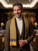 Don Mimi Baruba 2 Layer Silk And Wool Scarf