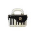 Pratesi Piano Patent Leather Cross Body Grab Handbag