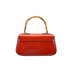 Pratesi Antella Italian Patent Leather Bambu Grab Bag