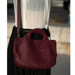 Ghibli Woven Leather Medium Grab Bag With Purse 