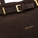 Arcadia Arisa East West Suede Leather Grab Handbag