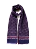 Don Mimi Macron 2 Layer Silk And Wool Scarf