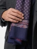 Don Mimi Macron 2 Layer Silk And Wool Scarf