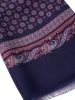 Don Mimi Macron 2 Layer Silk And Wool Scarf