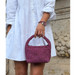 Ghibli Woven Italian Nubuck Leather Compact Grab Bag