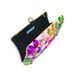 Anna Cecere Italian Designed Fiori Jewel Clutch Evening Bag - Pink Multi