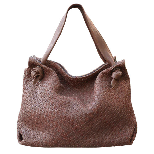 Leather Weave Purses for Women Fashion Shoulder Hobo Bags Woven Tote Handbag Top Handle Bucket Bags