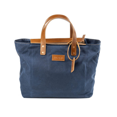 Dust Italian Waxed Cotton And Leather Large Tote Bag