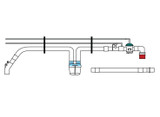 Pediatric Active Non-heated Ventilator Circuit VC1001P Drawing