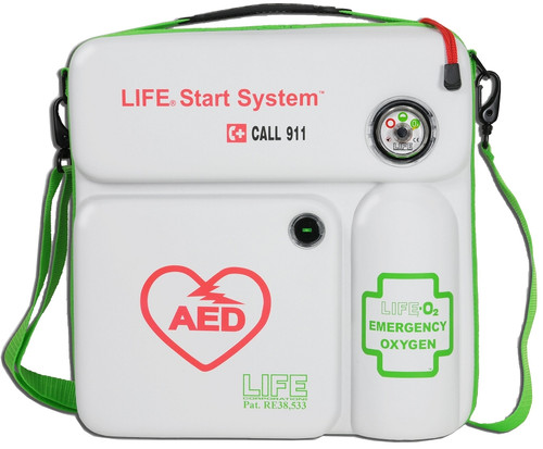 Front View Closed Case Oxygen | AED StartSystem Unit Combo | LIFE Corporation | LIFE-02-LSS