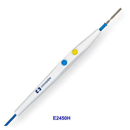 Electrosurgical Pencil Buton Switch with Coated EDGE Blade Electrode by Covidien Valleylab E2450H
