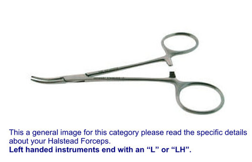 BR Surgical Left Handed 5 Inch Halsted Forceps BR12-22012-L