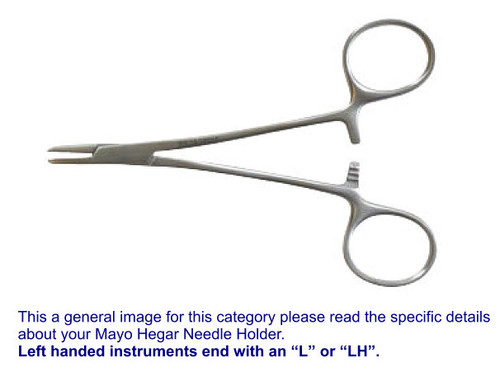 BR Surgical Left Handed Mayo Hegar Needle Holder 8 Inch BR24-19020-L