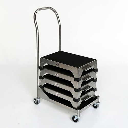 Stainless Steel Step Stool Cart MCM145 with stools