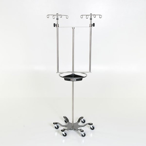 Heavy Duty Double IV Pole with Steering Wheel and Tray MCM286