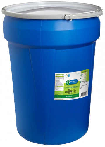 Medicine Waste Disposal Safe Low Cost 30 Gallon Drum RX30