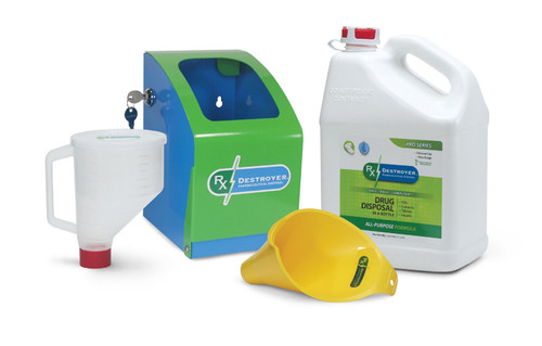 Medicine Waste Disposal All Purpose 1 Gallon Starter Kit RX1.0PROLCKBXK Medicine Waste Disposal All Purpose 1 Gallon Starter Kit RX1.0PROLCKBXK