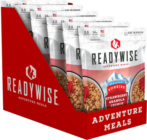 Freeze Dried Dehydrated Strawberry Granola Crunch Meal 6 Pack RW05-007 Freeze Dried Dehydrated Strawberry Granola Crunch Meal 6 Pack RW05-007