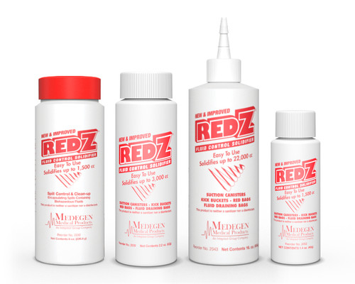 Medical Liquid Waste Solidifier Red-Z 8 oz 2030 Medical Liquid Waste Solidifier Red-Z 8 oz 2030