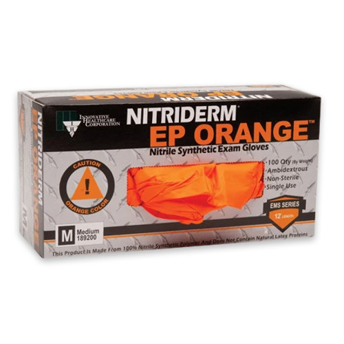 IHC Nitriderm EP Orange Chemo Textured Exam Glove 189100