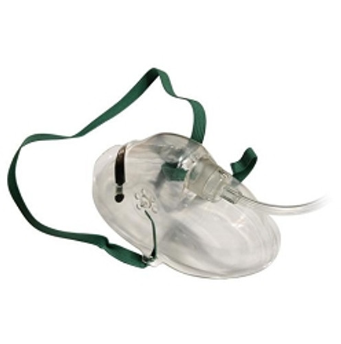 Adult Oxygen Medium Concentration Mask with 7 foot Safety Tubing  case of 50