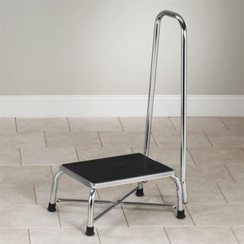 Clinton Industries Large Top Bariatric Step Stool with Handrail T-6250