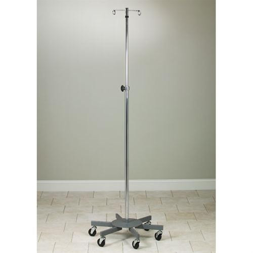 Clinton Adjustable Six-Leg  2-Hook Infusion Pump Stand