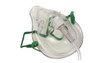 Oxygen Mask Adult No Oxygen Supply Tubing Latex Free cs/50