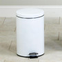 Clinton Small Round White Waste Receptacle