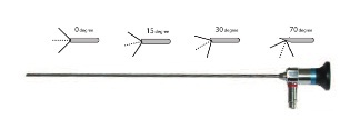 BR Surgical Cystoscope with Fiber Light Guide Direct Vision Autoclavable 2.7mm 30 Degree 302mm