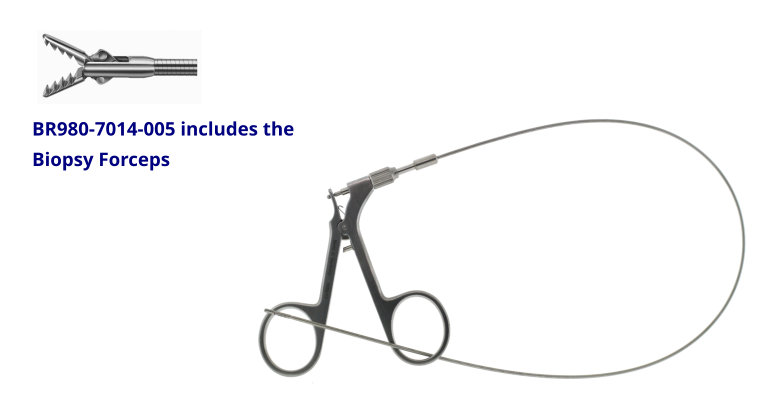 BR Surgical BR980-7014-005 Flexible Biopsy Spoon Double Action 5FR 40cm