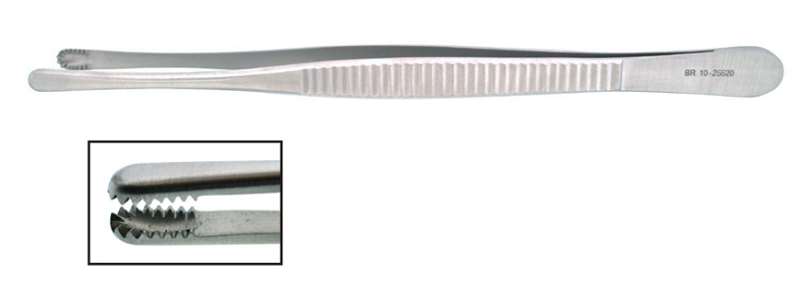 BR Surgical BR10-25620 Forceps Russian Pattern 8 Inches
