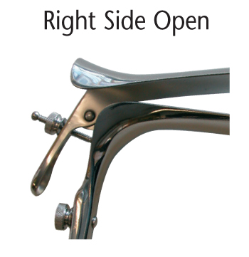 BR Surgical BR70-11021 Right Side Open Small Graves Vaginal Speculum