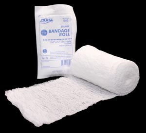 Fluff Bandage Roll 4.5 Inches x 4.1 Yards 8-Ply Dukal 650  Case of 100