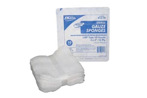 Gauze Sponge 4x4 Sterile 12 Ply Case of 1280 Dukal 412-10