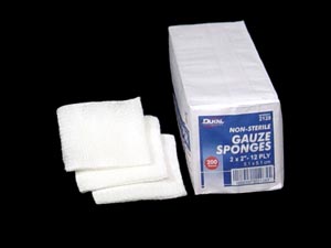 Gauze Sponge 2x2 Non-sterile 8 Ply Case of 5000 Dukal 2085