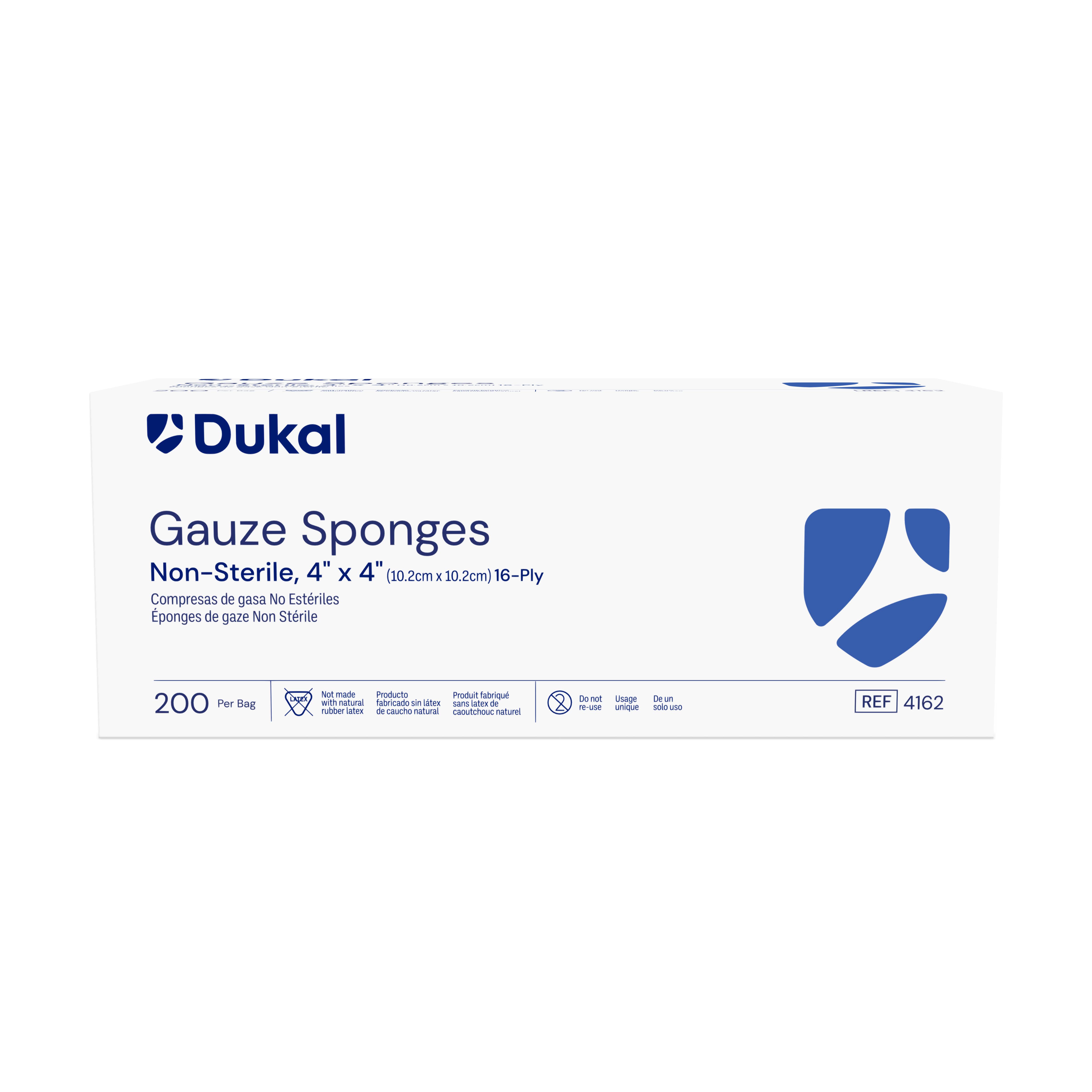 Gauze Sponge 4X4 Non-sterile 16 Ply Case of 2000 Dukal 4162
