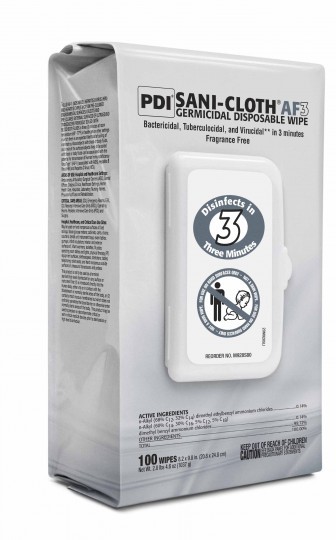 PDI Sani-Cloth AF3 Germicidal Disposable Wipes Large Packets Case H59200