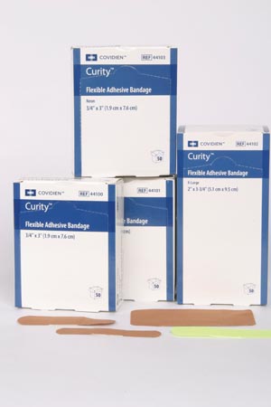 Cardinal Health Curity 3/4ths X 1 Inch Neon Fabric Bandage 1200/cs id 44103