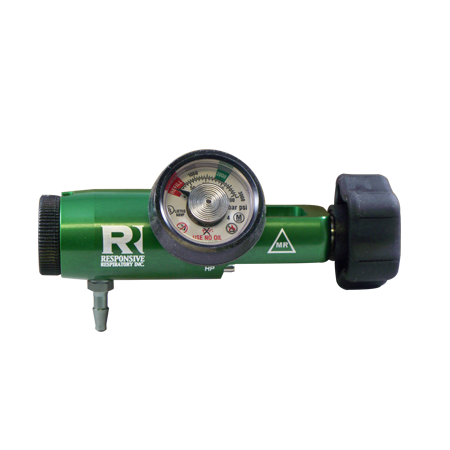MRI Safe Oxygen 25 LPM CGA 870 Regulator Barb 120-1270MRI