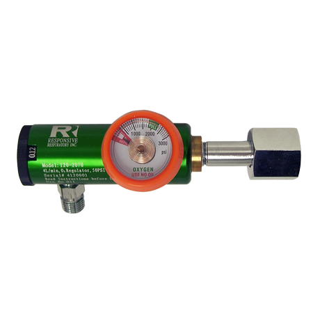 Pediatric 0-4 lpm Oxygen Regulator CGA 540 DISS Outlet Fractional Flows 120-2070