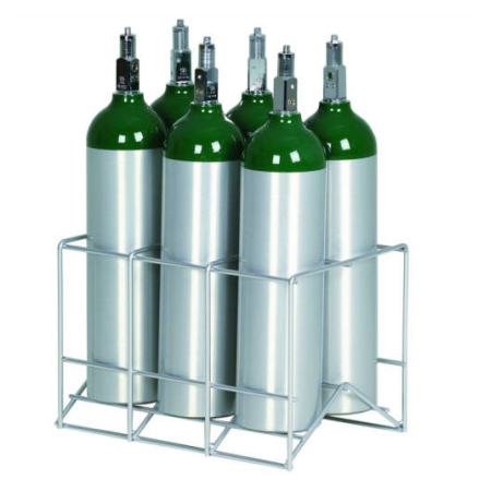 6 Cylinder Oxygen Storage Rack for M6 Tanks 150-0262