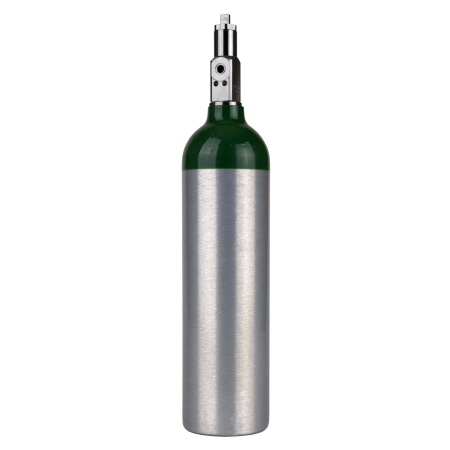 D Aluminum Oxygen Cylinder Standard Post Valve Single 110-0310