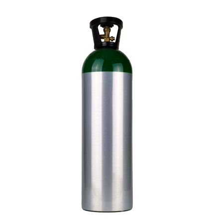 MM Aluminum Oxygen Cylinder CGA 540 Valve with Carrying Handle Single 110-0760